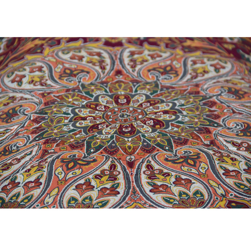 لحاف کرسی مدل ترمه خاتون کد 132 سایز 350x350 سانتی متر