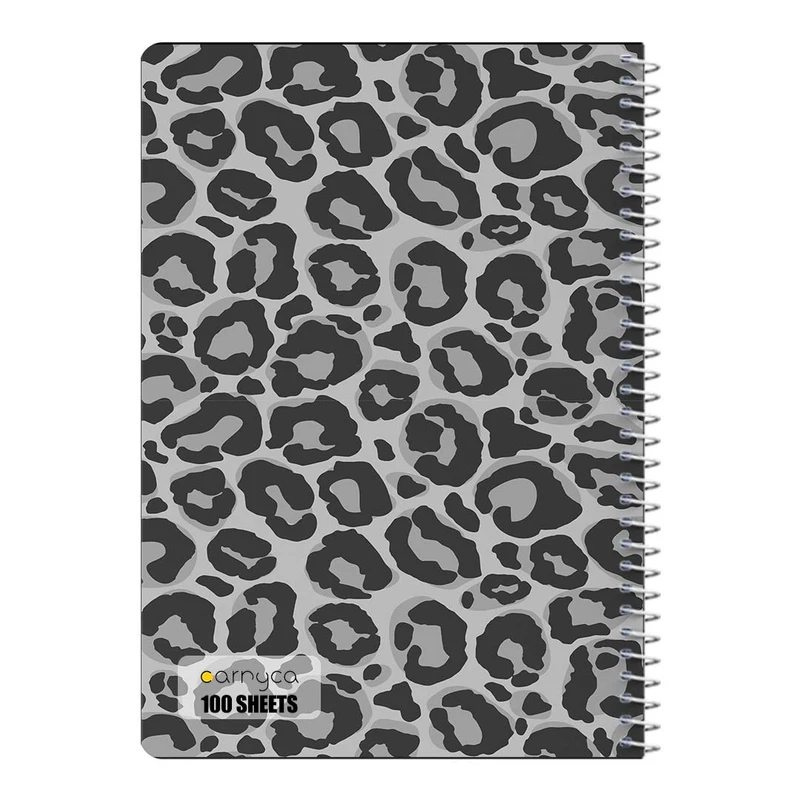 دفتر شطرنجی 100 برگ سیمی کارنیکا طرح پترن پوست Animal Pattern کد 51882