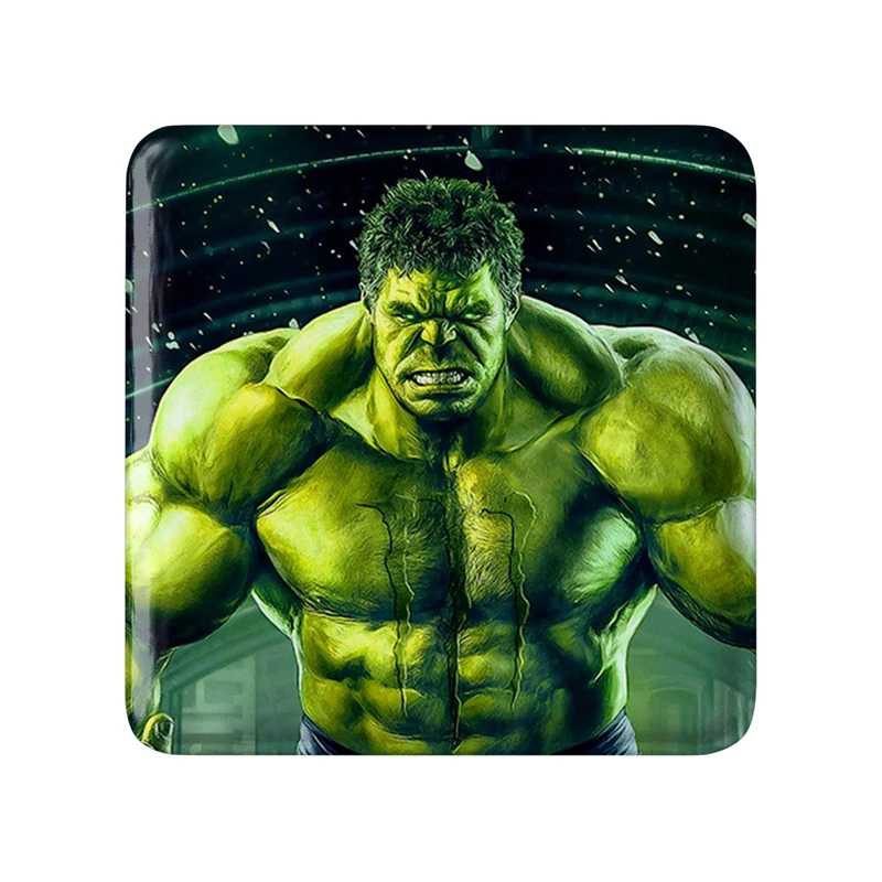 مگنت خندالو طرح هالک مارول Marvel  مدل مربعی کد 19381