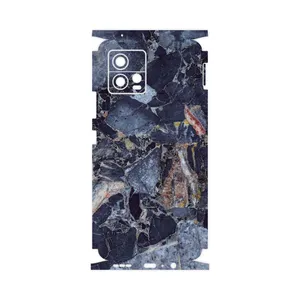 MAHOOT Broken black marble-FullSkin Cover Sticker for Motorola Moto G72