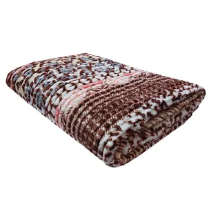 پتو مسافرتی طرح پلنگی کد 2 ابعاد 200×220 سانتی متر