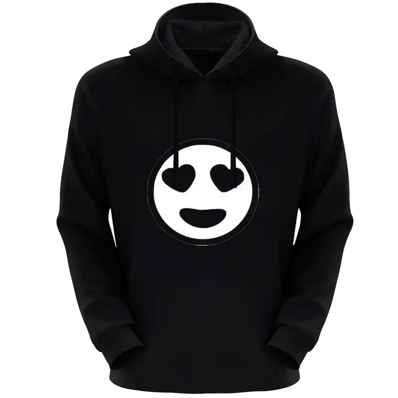 هودی زنانه مدل استیکر X105 رنگ مشکی