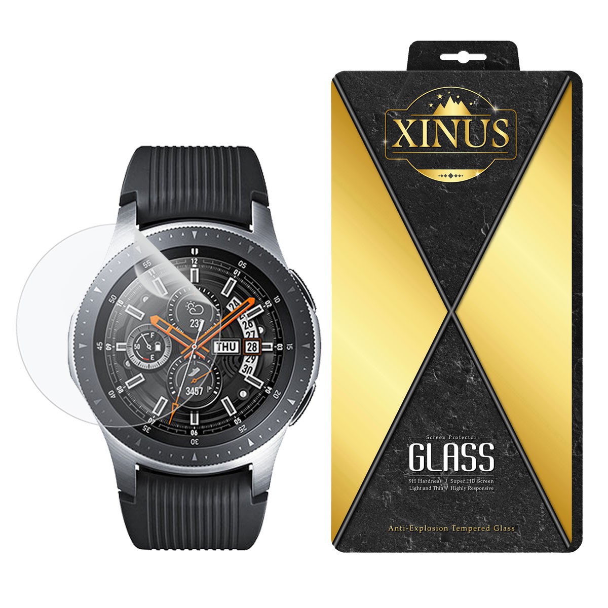 تصویر محافظ صفحه نمایش نانو ژینوس مدل NPX مناسب برای ساعت هوشمند سامسونگ Galaxy Watch 42mm