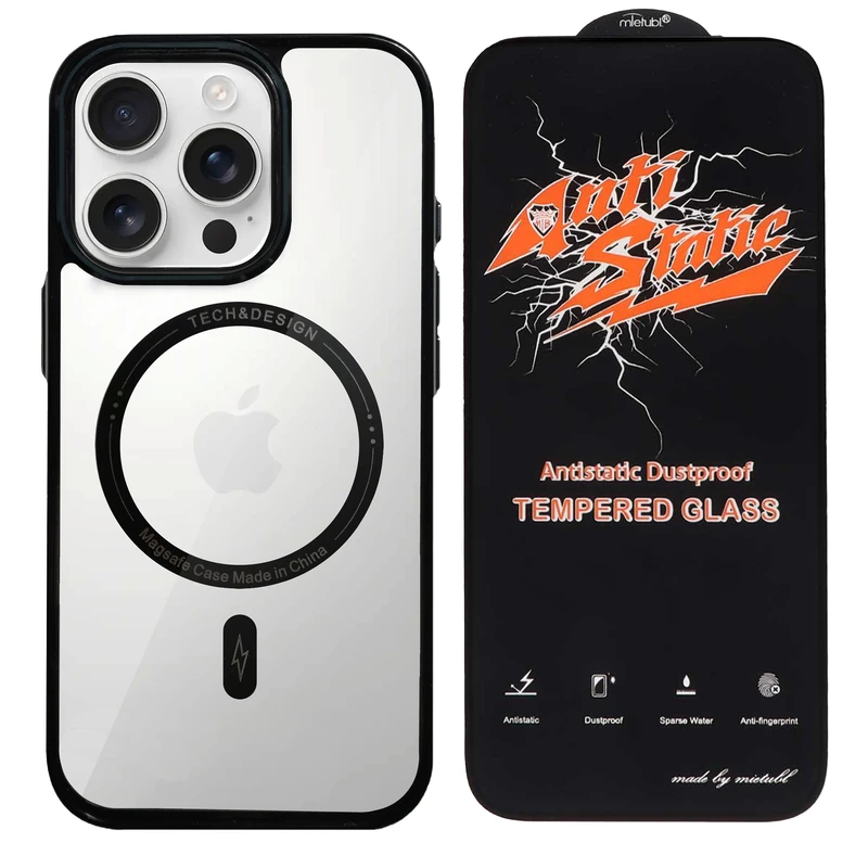 کاور گوف مدل Design Glass مناسب برای گوشی موبایل اپل iPhone 16 Pro به همراه محافظ صفحه نمایش