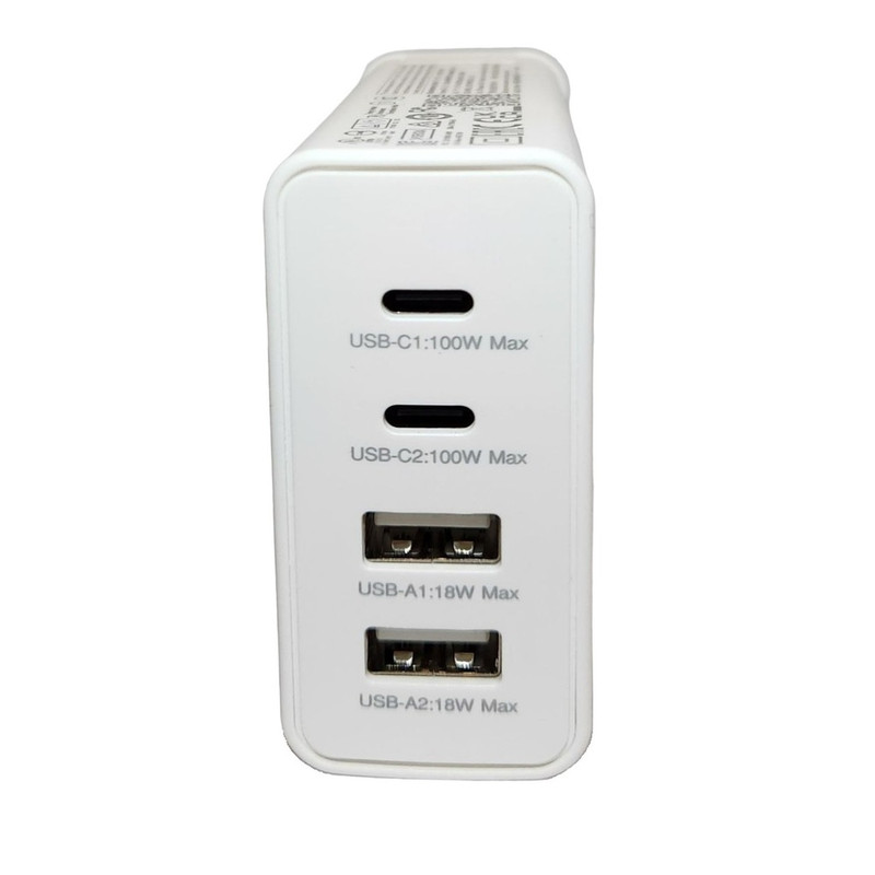 شارژر دیواری 100 وات مینول مدل NGE100-GAN به همراه کابل تبدیل USB-C