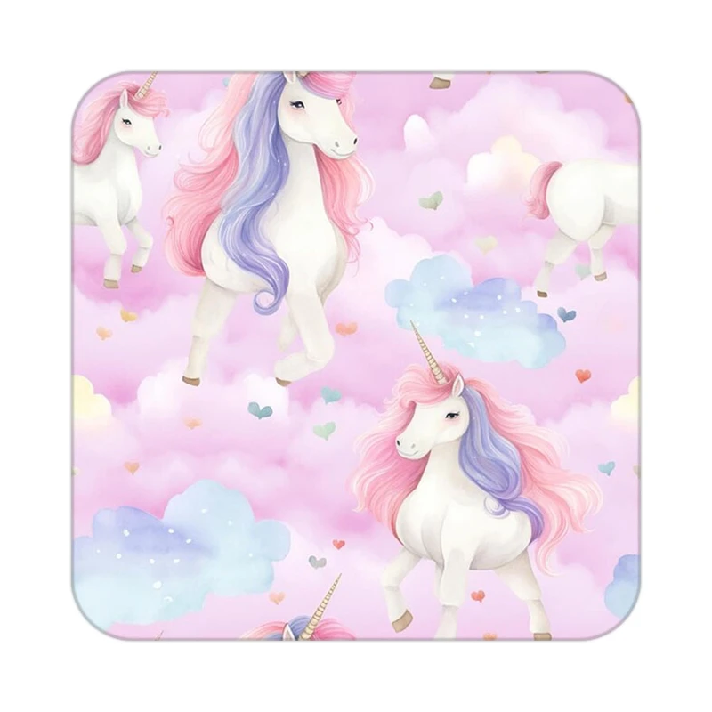 زیر لیوانی کاکتی طرح اسب تک شاخ و یونیکورن مدل mp32088