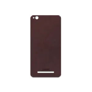 MAHOOT Matte-Dark-Brown-Leather Cover Sticker for Xiaomi Redmi 4A