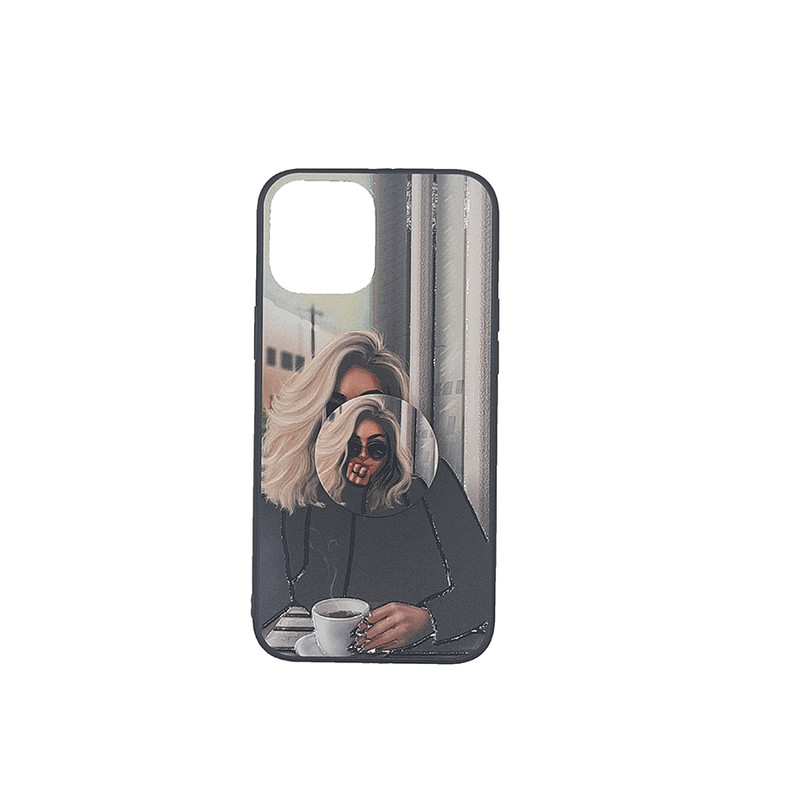 کاور مدل 1254 مناسب برای گوشی موبایل اپل iphone 12 pro max به همراه پایه نگهدارنده