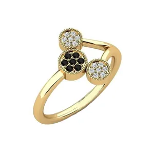 انگشتر طلا 18 عیار زنانه آراقیراتیس طرح فلاور کد Ara076