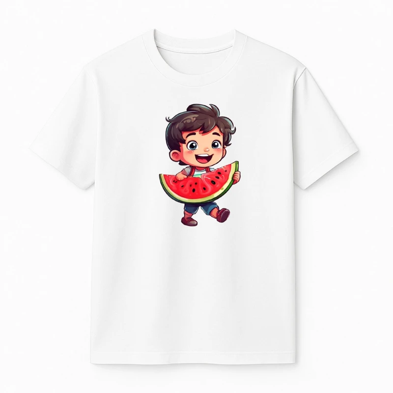 تی‌شرت آستین کوتاه پسرانه مدل پسرک یلدایی کد v5 