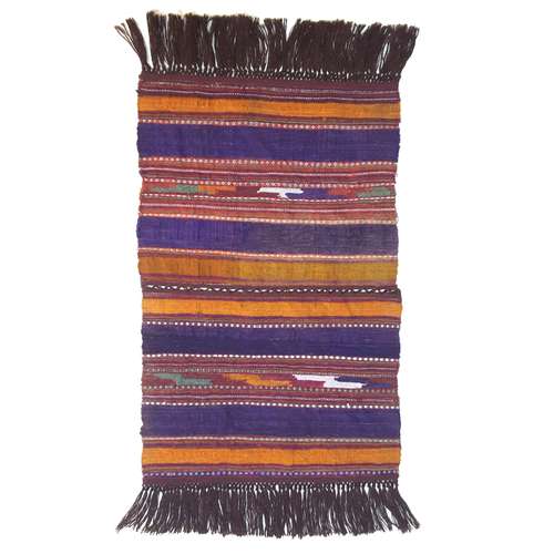 جاجیم دستبافت یک متری مدل ریشه دوزی کد J2D5C1a