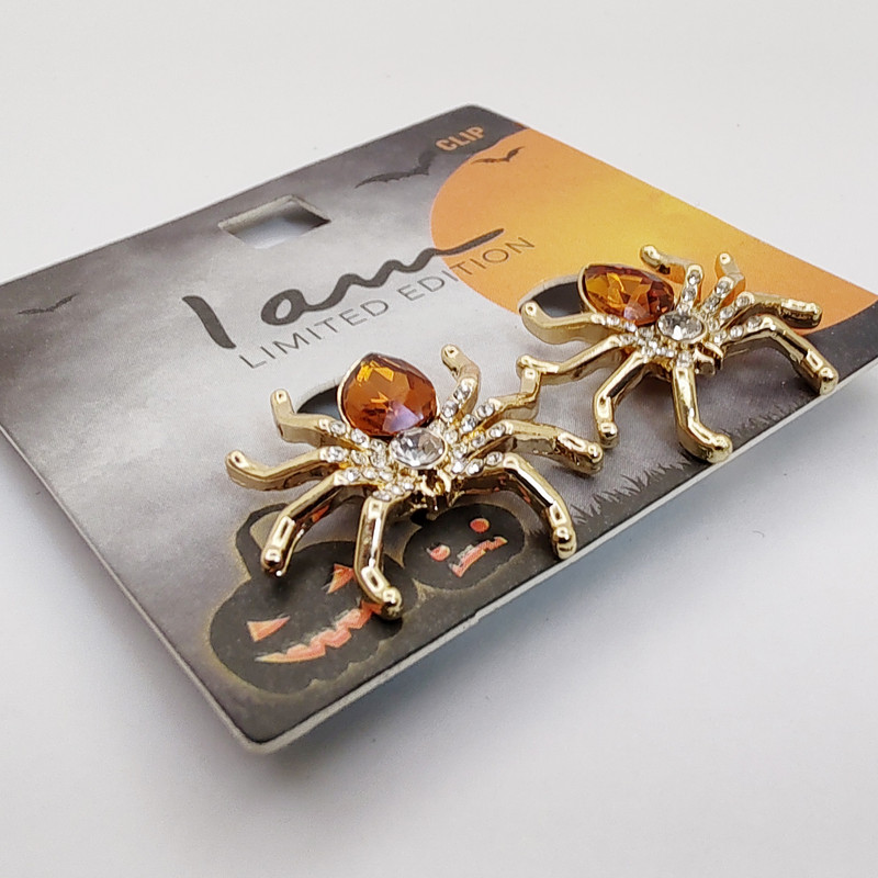 گوشواره زنانه آی ام مدل عنکبوت هالوین