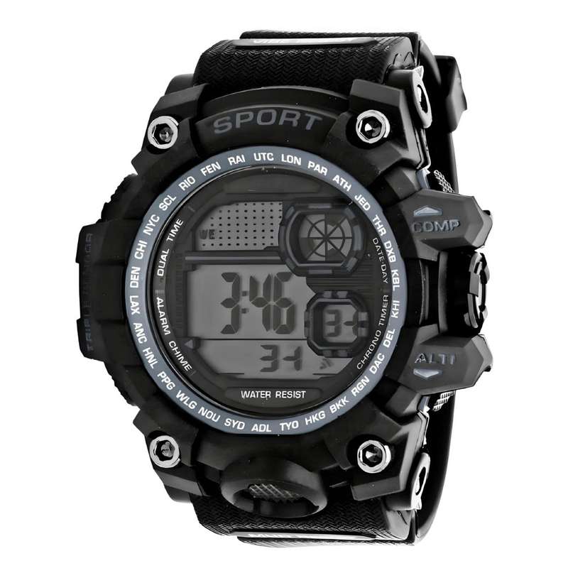 ساعت مچی دیجیتال مردانه مدل تک زمانه02 ساعت مچی دیجیتال مردانه مدل تک زمانه02