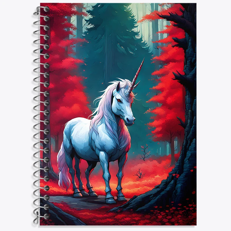 دفتر لغت 50 برگ خندالو طرح اسب تک شاخ کد N4537