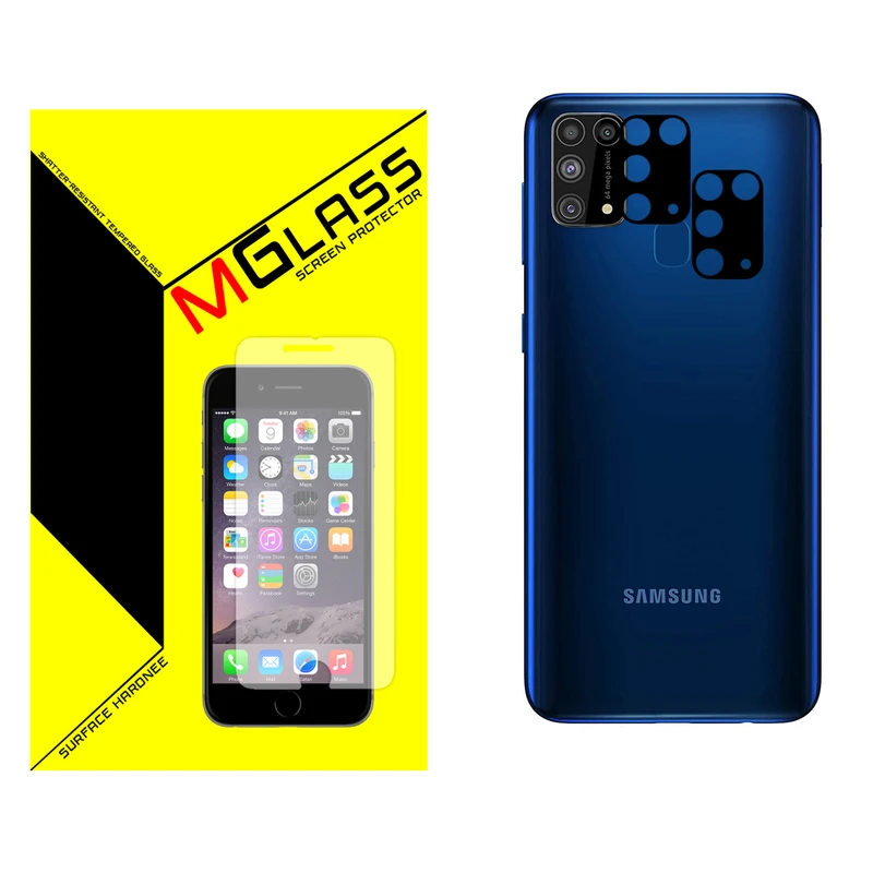 محافظ لنز فلزی دوربین ام گلس مدل MGL-02 مناسب برای گوشی موبایل سامسونگ GALAXY M31 بسته دو عددی