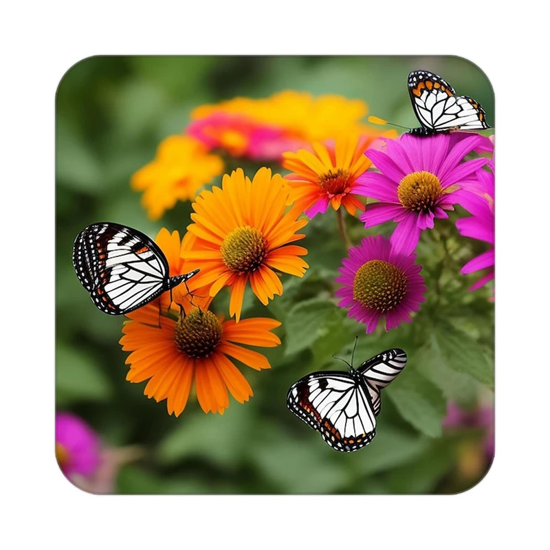 زیر لیوانی کاکتی طرح گل مدل mp17725