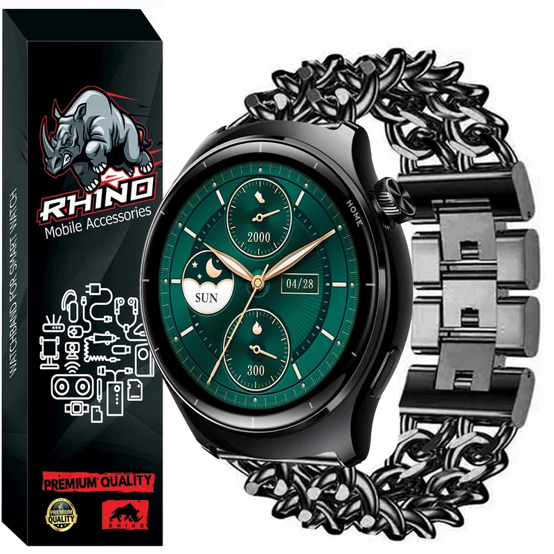 بند راینو مدل دو ردیف مناسب برای ساعت هوشمند میبرو Lite 3 Pro