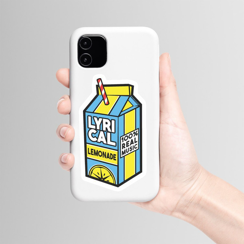 استیکر لپ تاپ و موبایل بووم طرح نوشیدنی رپ کد PS34