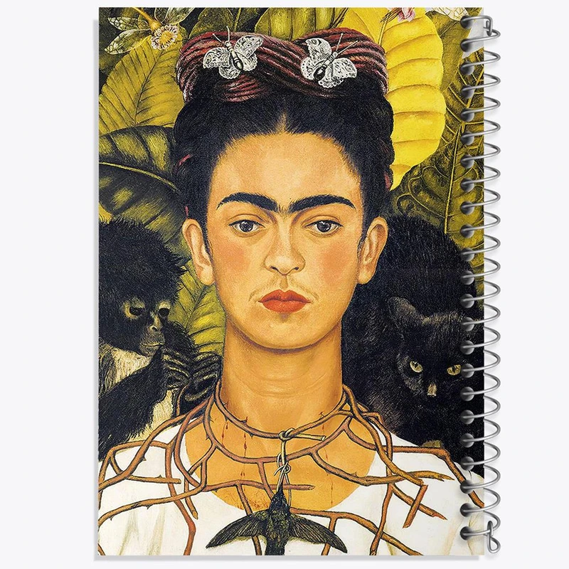 دفتر لیست خرید 50 برگ خندالو طرح فریدا کالو Frida Kahlo کد 3720