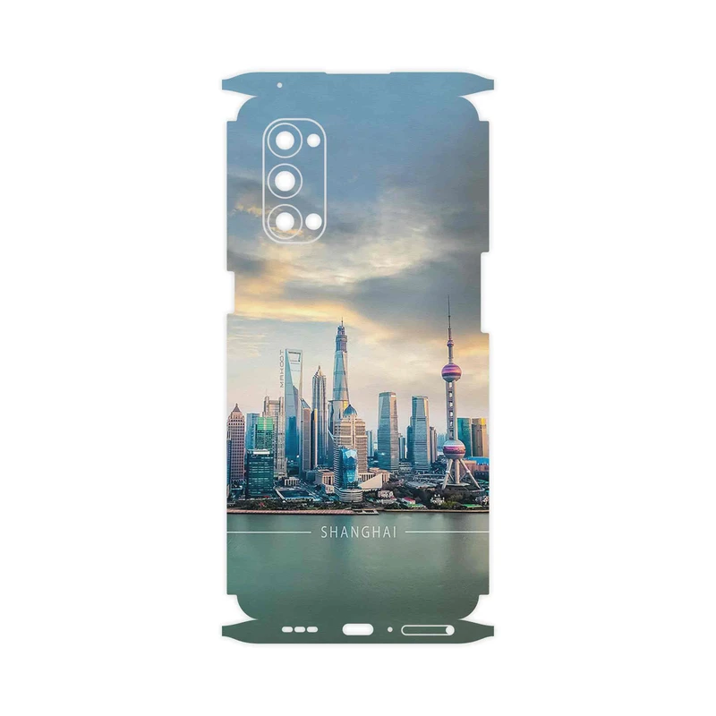 برچسب پوششی ماهوت مدل Shanghai_City-FullSkin مناسب برای گوشی موبایل اپو Reno4 Pro 5G