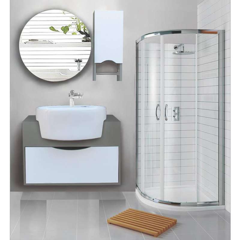 ست کابینت و روشویی مدل میلانا60B به همراه آینه و باکس