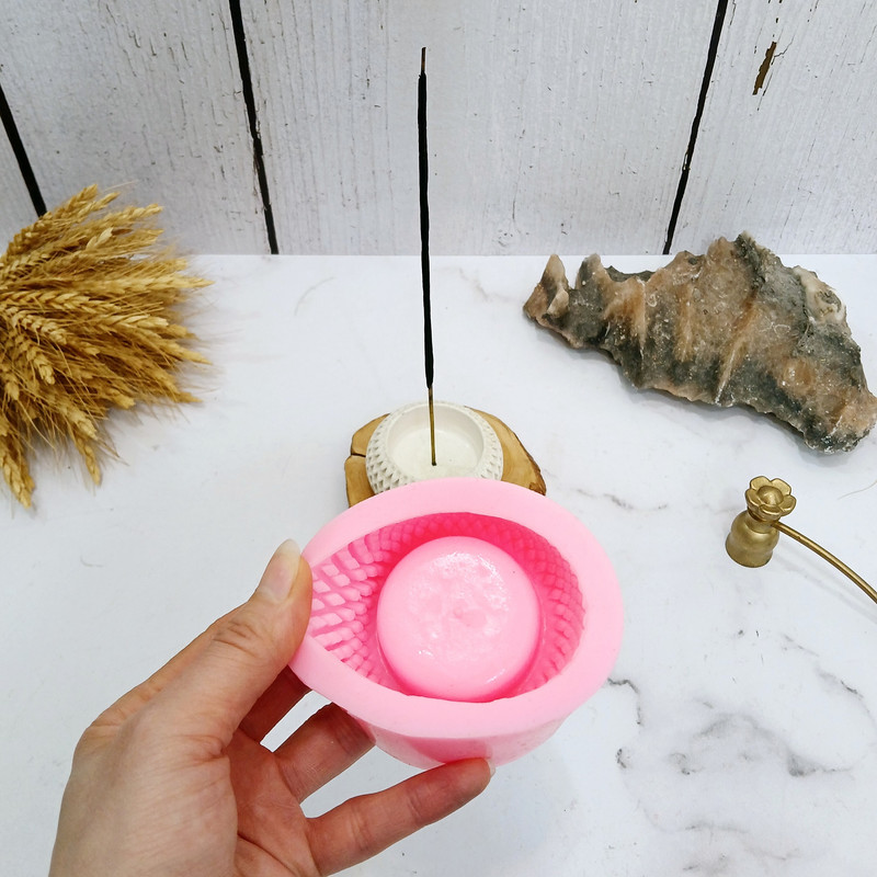 قالب شمع مدل ست دکوری طرح مشبک مجموعه 5 عددی