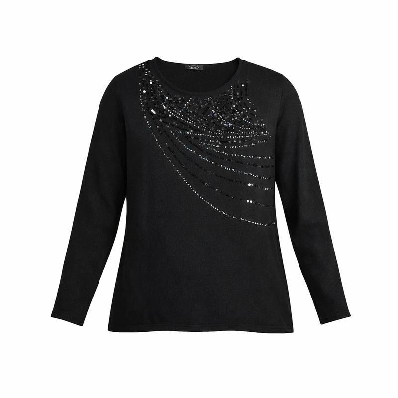 بلوز آستین بلند یقه گرد زنانه مدل شاین 8