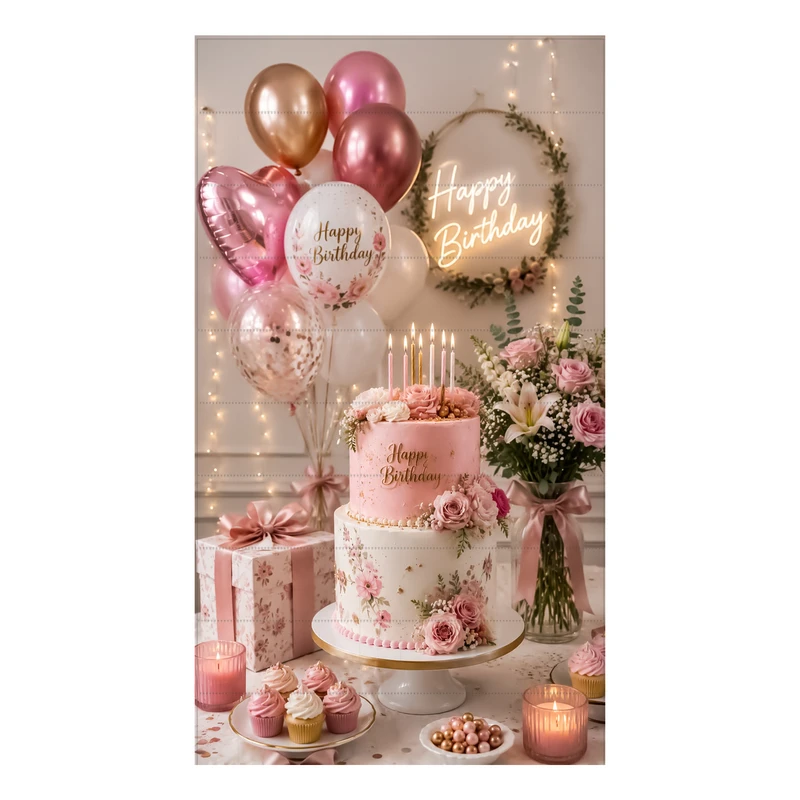 برچسب مدل تولد طرح کادو و کیک کد 200