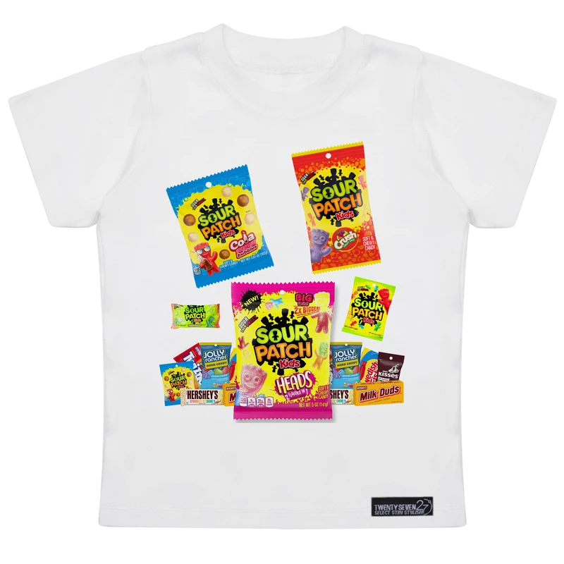 تی شرت آستین کوتاه دخترانه 27 مدل Sour for Kids کد MH1593