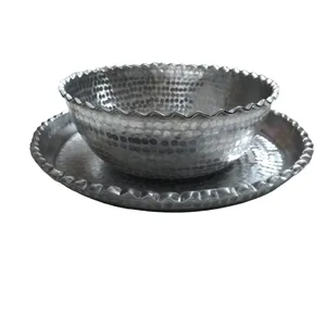 ست کاسه و سینی طرح لب کنگره ای مدل  sahar 6