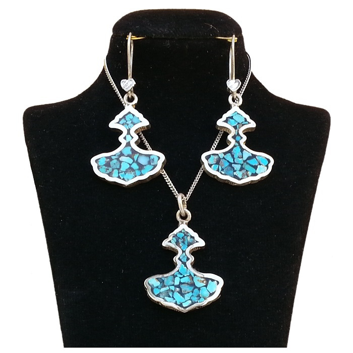 نیم ست نقره زنانه کد ZIFK53