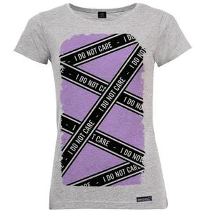 تی شرت آستین کوتاه زنانه 27 مدل I Do Not Care کد MH1256