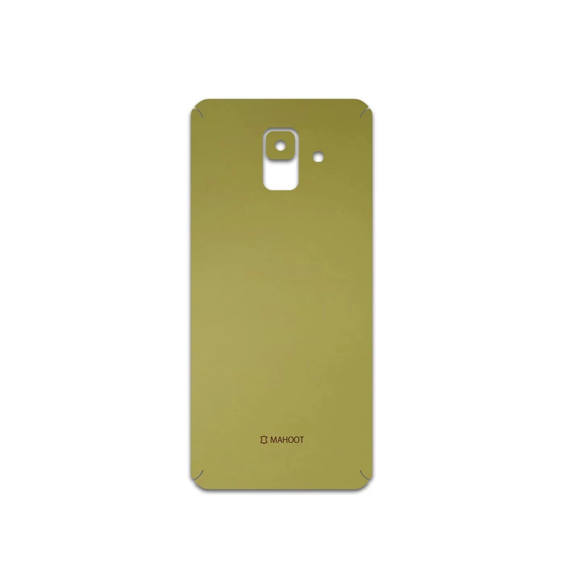 برچسب پوششی ماهوت مدل Matte-Gold مناسب برای گوشی موبایل سامسونگ Galaxy A6 2018