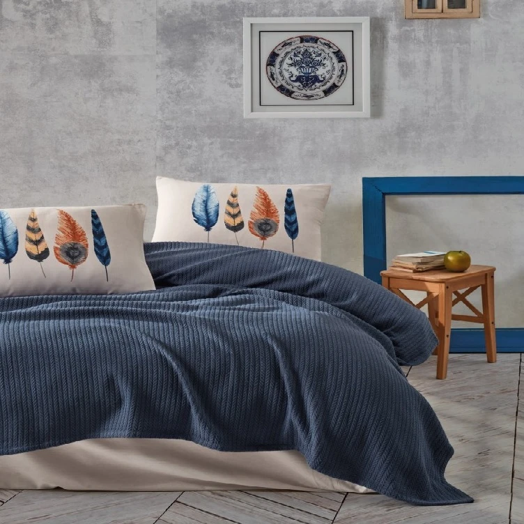 سرویس ملحفه کاتن باکس مدل bond دو نفره 4 تیکه 