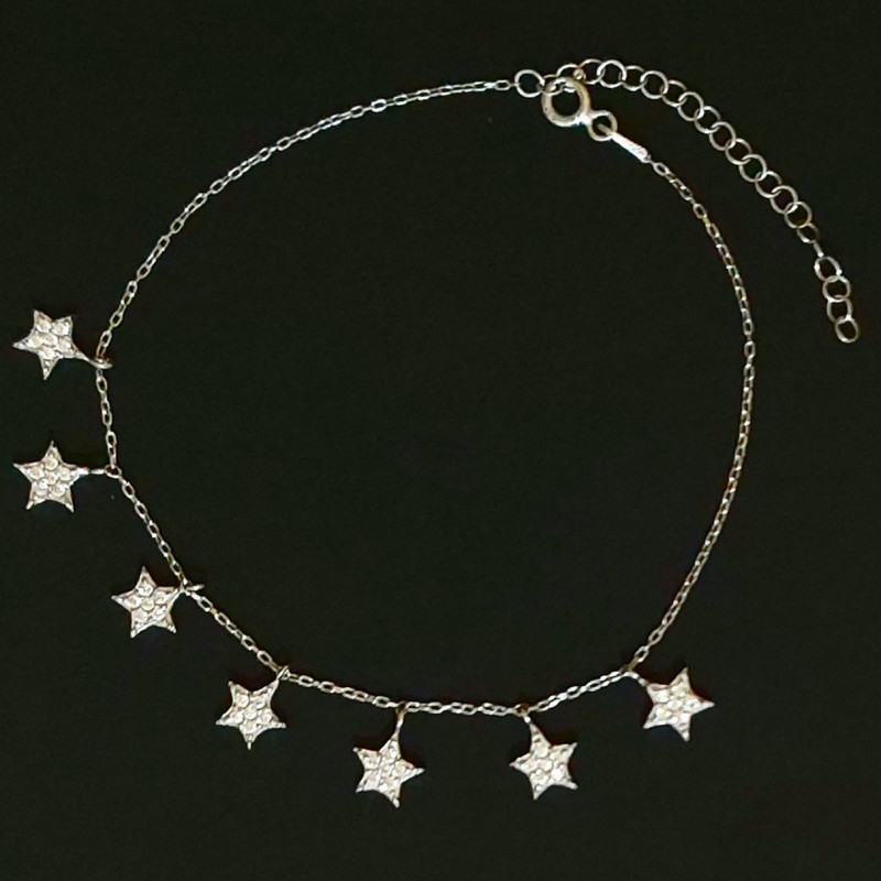 پابند نقره زنانه مدل P727 پابند نقره زنانه مدل P727