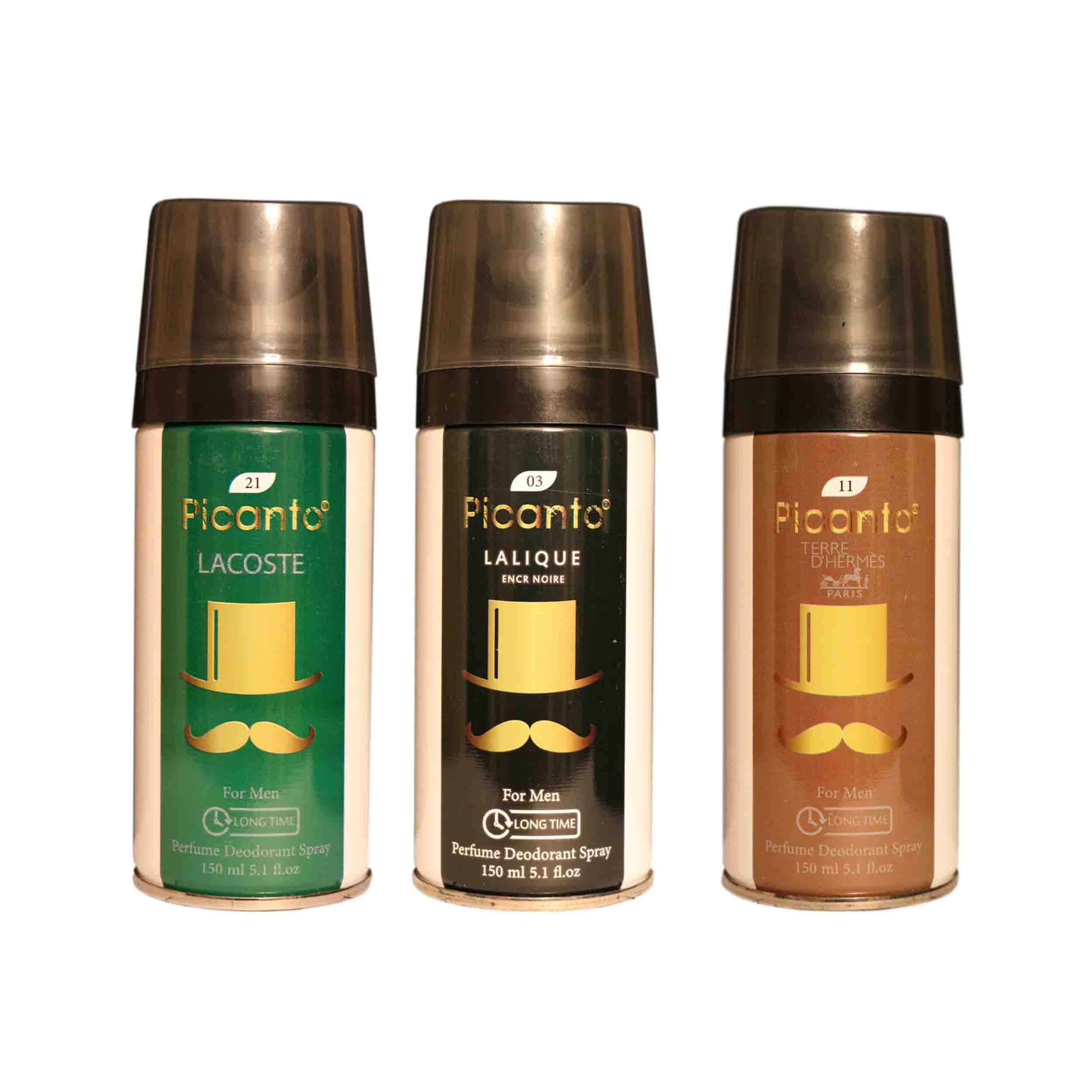 اسپری خوشبو کننده بدن مردانه پیکانتو مدل P44 حجم 150 میلی لیتر مجموعه 3 عددی