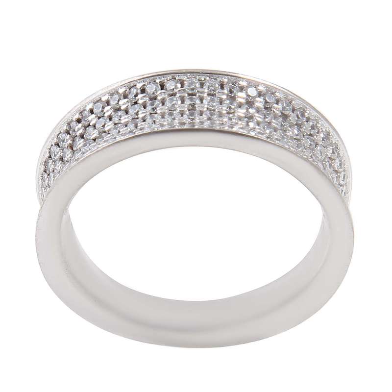 انگشتر نقره زنانه بازرگانی میلادی مدل فانتزی کد AWR_768