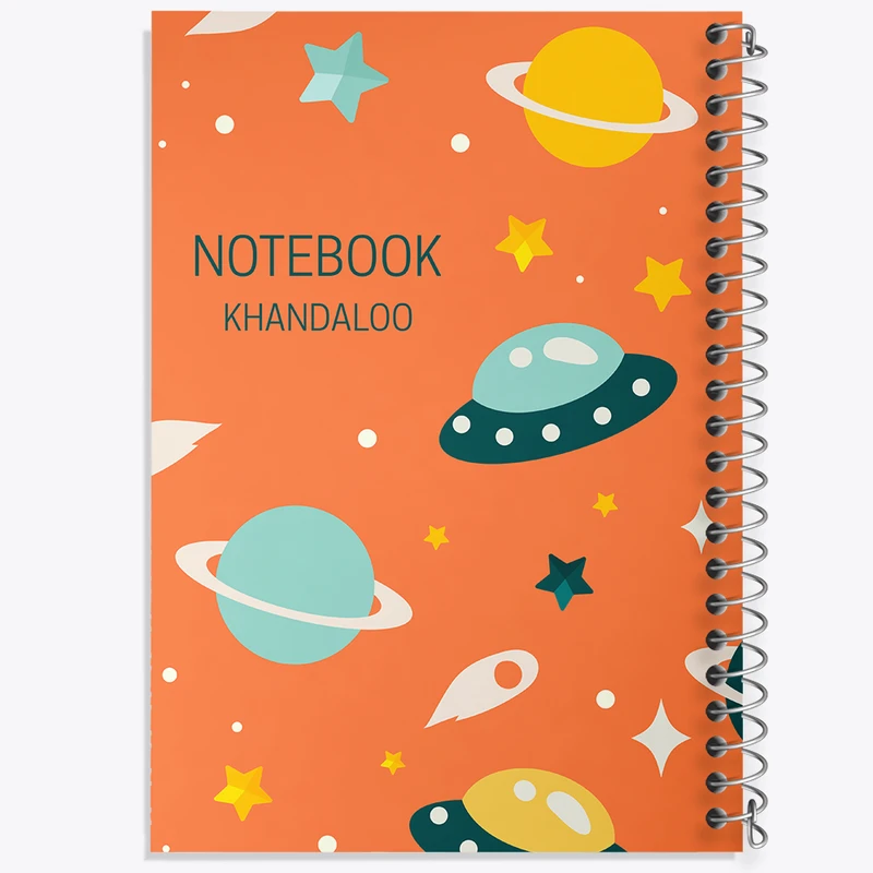 دفتر ژورنال نویسی 50 برگ خندالو مدل نقطه ای طرح فضایی کد N395