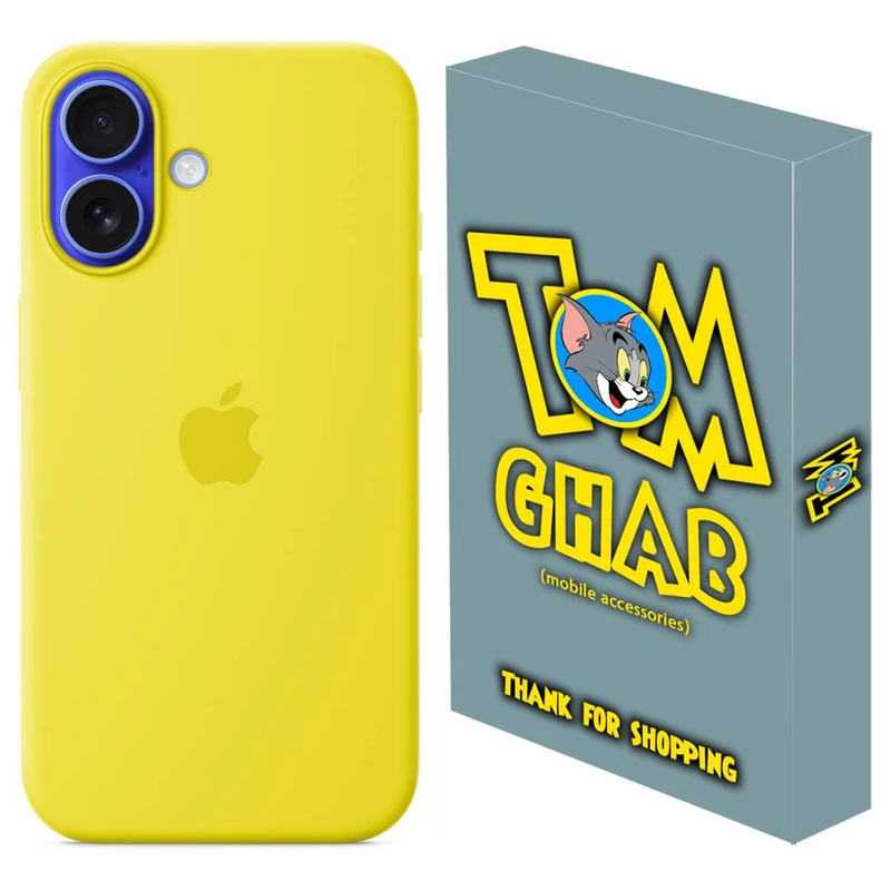 کاور قاب تام مدل سیلیکونی بدون محافظ لنز مناسب برای گوشی موبایل اپل iPhone 16