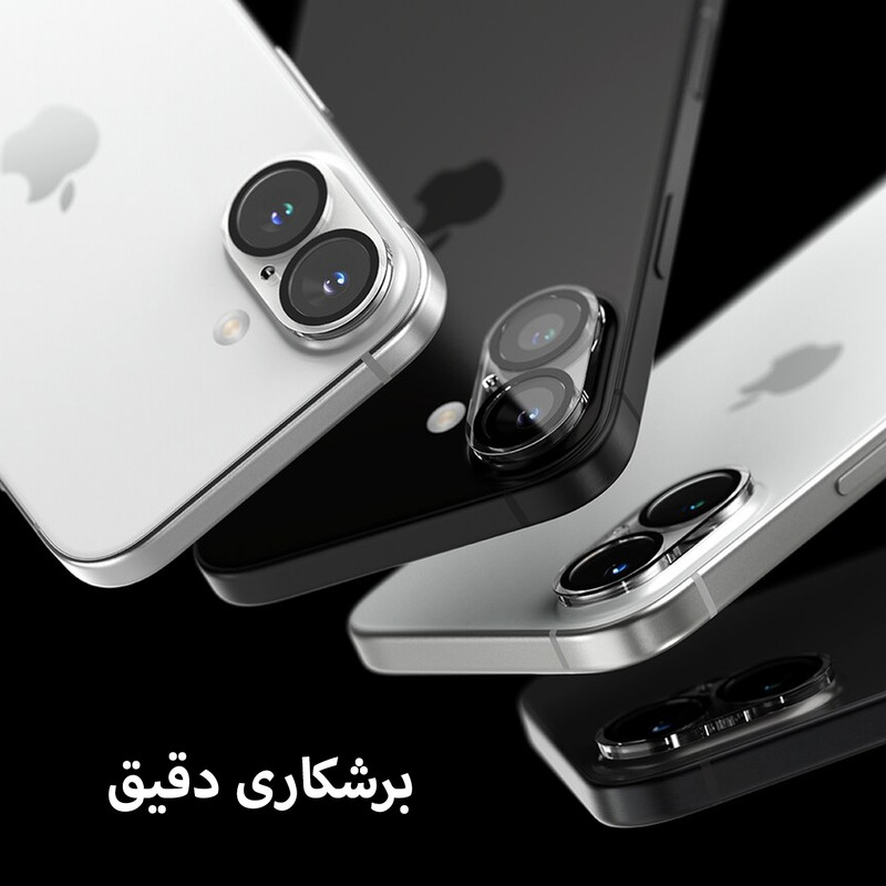 محافظ لنز دوربین ام‌گلس مدل Glass 3D MG مناسب برای گوشی موبایل اپل iPhone 16 / 16 Plus