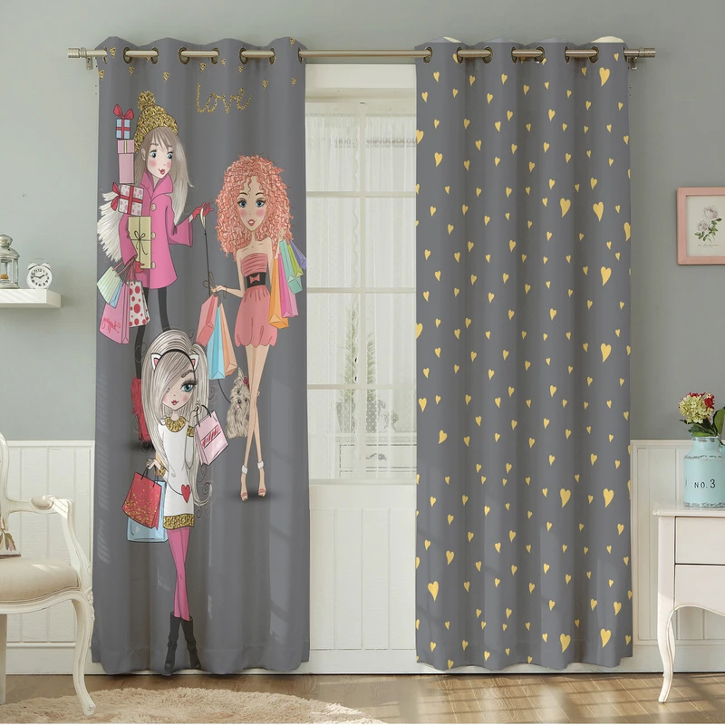 پرده نیروانا طرح کودک مدل هازان کد 8348 سایز 140×280 سانتی متر