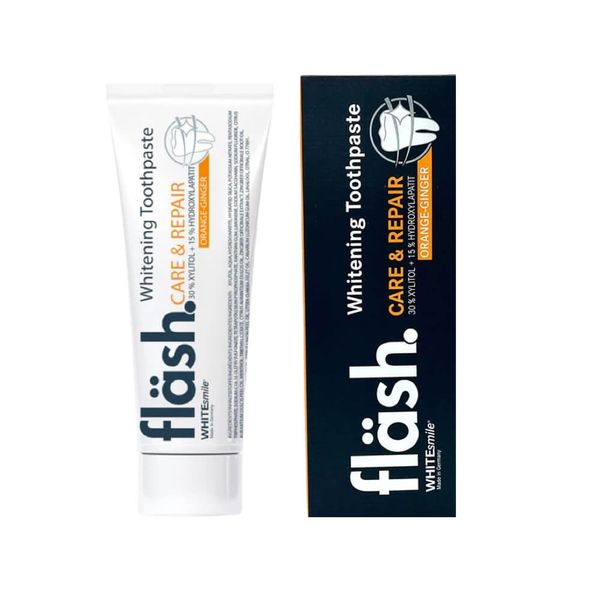 خمیر دندان وایت‌ اسمایل مدل  flash orange ginger حجم 75 میلی لیتر