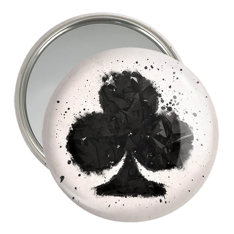 آینه جیبی خندالو مدل شبدر سیاه انیمه بلک کلاور Black Clover  کد 11734