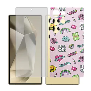 Glass Together model transparent screen protector for Samsung Galaxy S22 Ultra mobile phone with back cover sticker