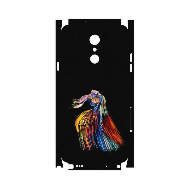 برچسب پوششی ماهوت مدل Rainbow Hair Digital Art-FullSkin مناسب برای گوشی موبایل ال جی Q Stylus