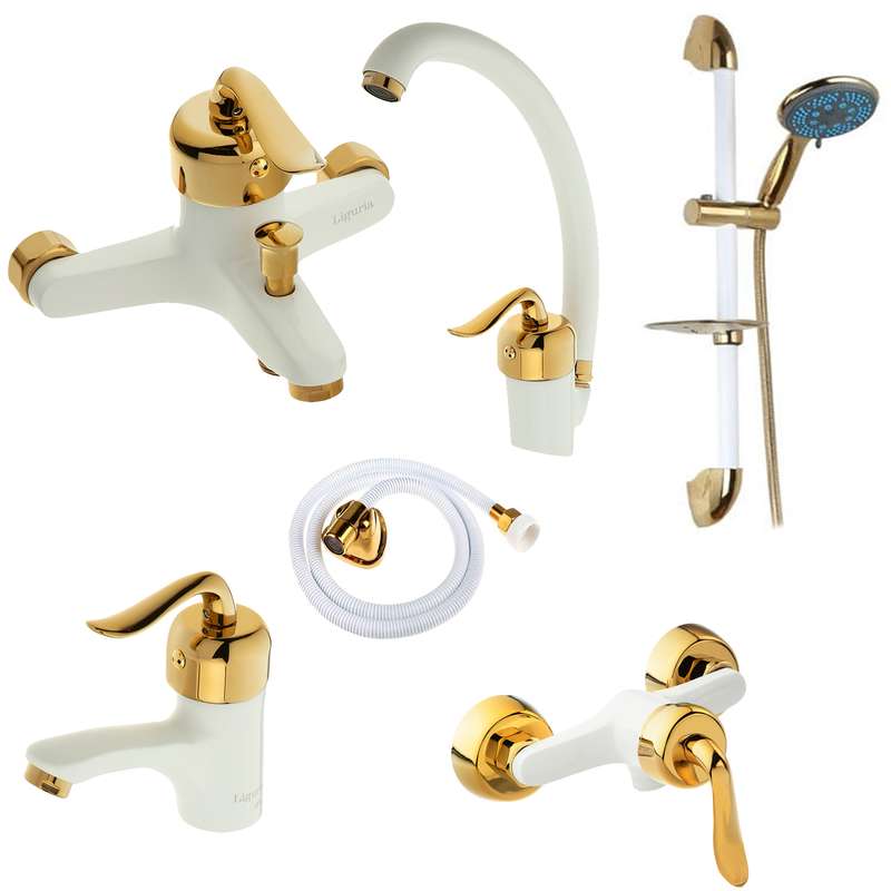 ست شیرآلات لیگوریا مدل 1301 مجموعه 6 عددی