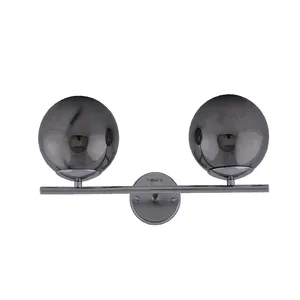 چراغ دیواری دو شعله چشمه نور کد A1233/1+1-BK