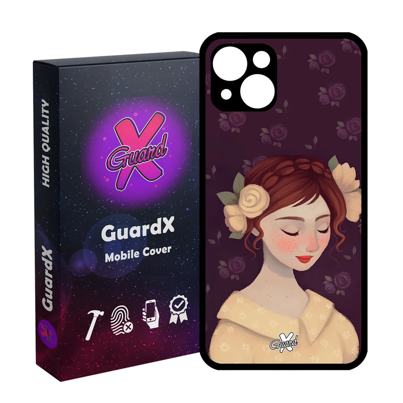 کاور گارد ایکس طرح Girl مدل Glass10325 مناسب برای گوشی موبایل اپل iPhone 13