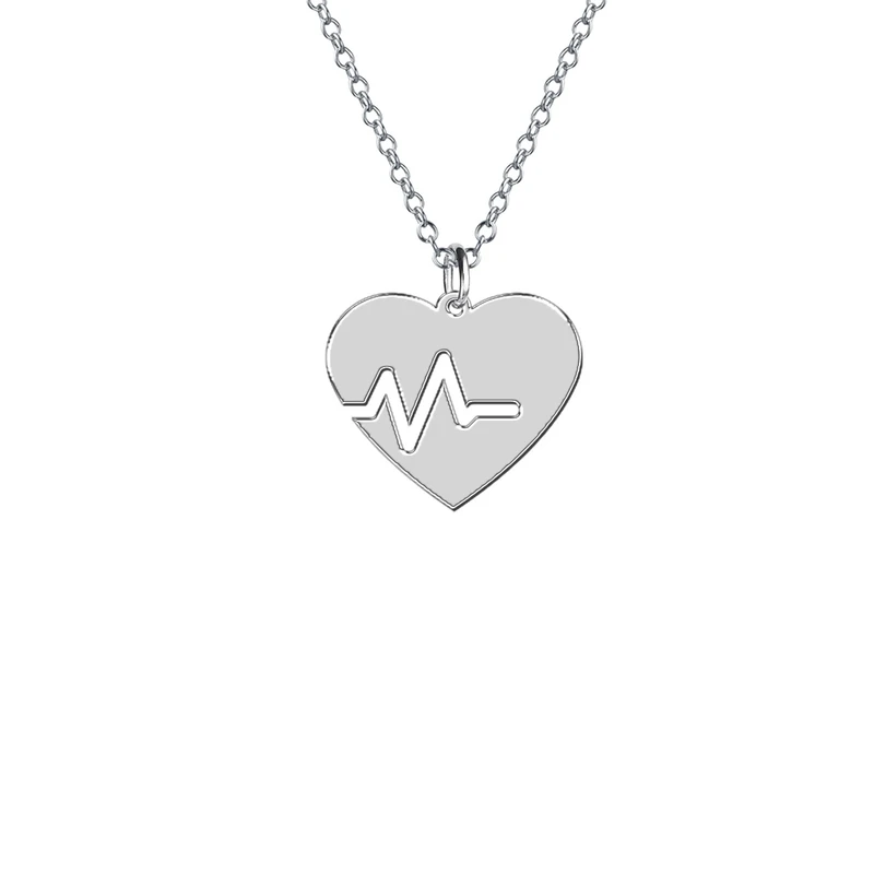 گردنبند زنانه هایکا مدل قلب و ضربان کد j-ha 98