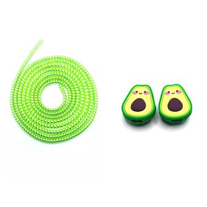 محافظ کابل شارژ و هندزفری مدل Avocado77 بسته سه عددی 
